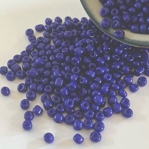 As Low As $2 Dark Slate Blue Baking Painted Rocaille Seed Beads 4mm 6/0 2ox 57g